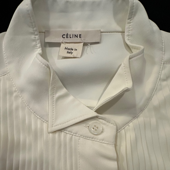 "BLACK FRIDAY SPECIAL" OFF WHITE LONG SLEEVED TUXEDO SHIRT - Picture 3 of 5